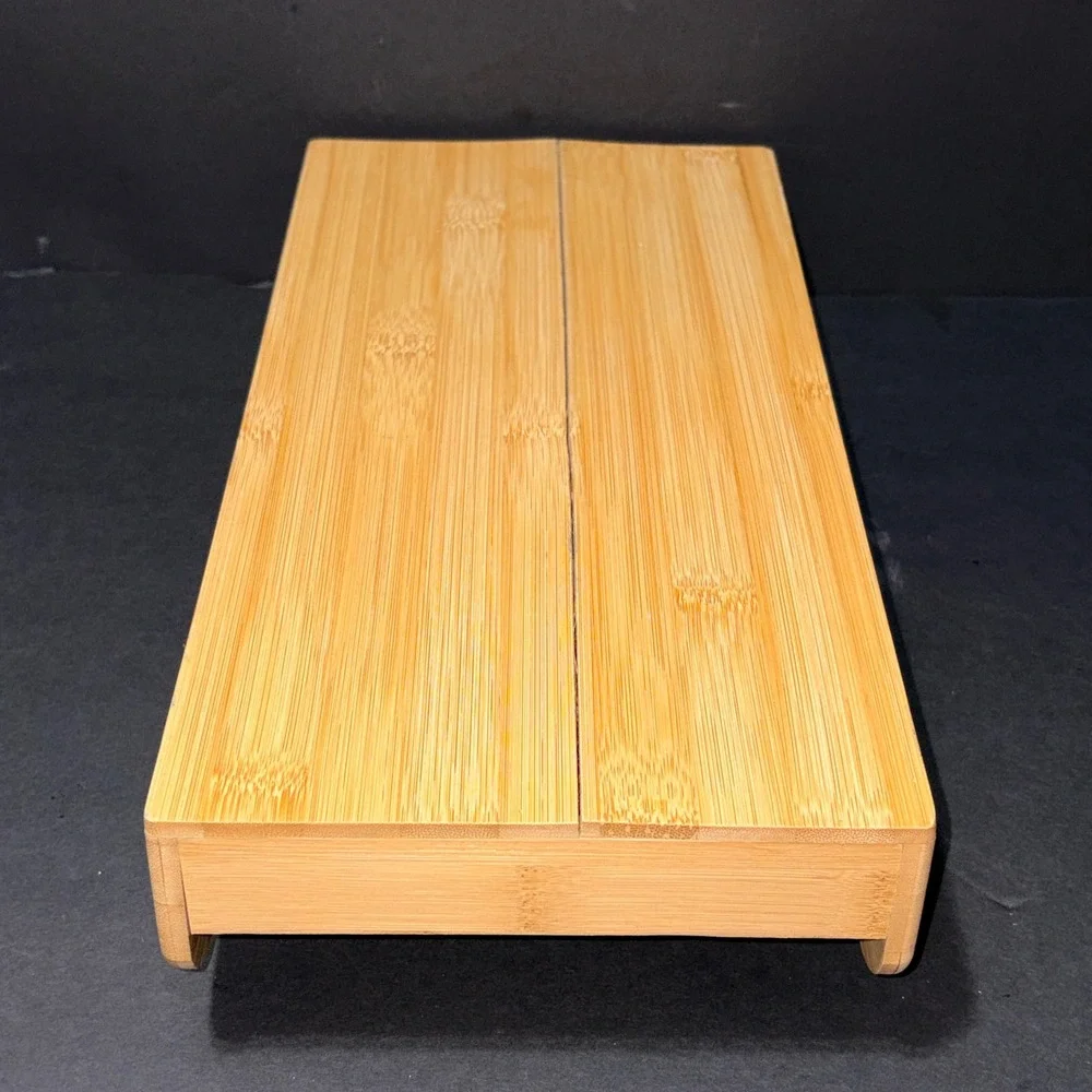 Knife Dock Bamboo Wood with Cork Inserts Dock Knife Organizer Drawer 15